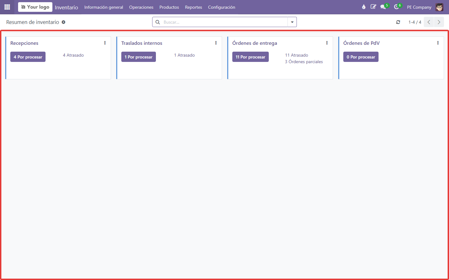 Tipos de operación (referencia)